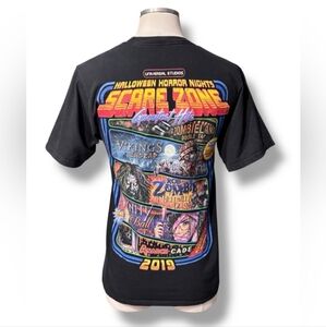 UNIVERSAL STUDIOS Halloween Horror Nights 2019 Scarezone Souvenir Shirt